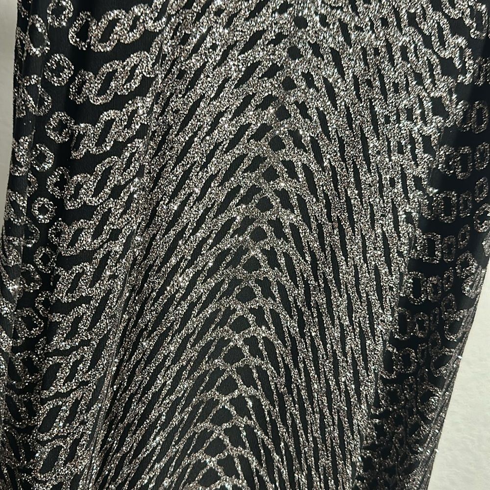 Dillards Black & Silver Glitter Dress - Picture 3 of 5
